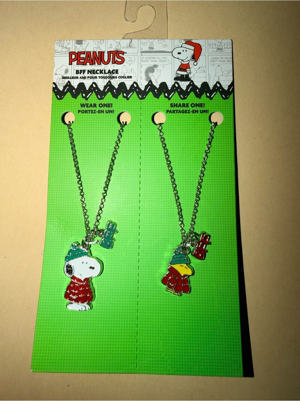 🐾NIP Peanuts BFF Snoopy & Woodstock Necklace Set